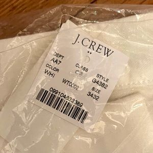 J. Crew Mens Linen White 34/32 Sutton Slim Fit Pant NWT